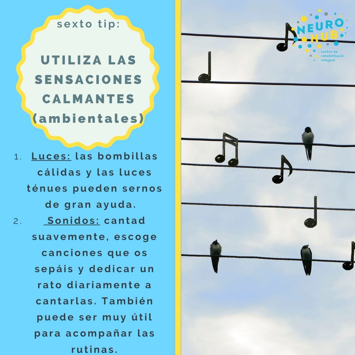 Neurohub1's tweet photo. Continuamos con los Tips algunos consejos para estar en casa con niños movidos. #terapiaocupacionalinfantil  #crianzarespetuosa #niñosmovidos #niñosencasa #infanciayfamilia #familiayniños #ensajudem #Sabadell #integraciónsensorial #yomequdoencasa #joemquedoacasa #totaniràbé https://t.co/jtiNL42P7c