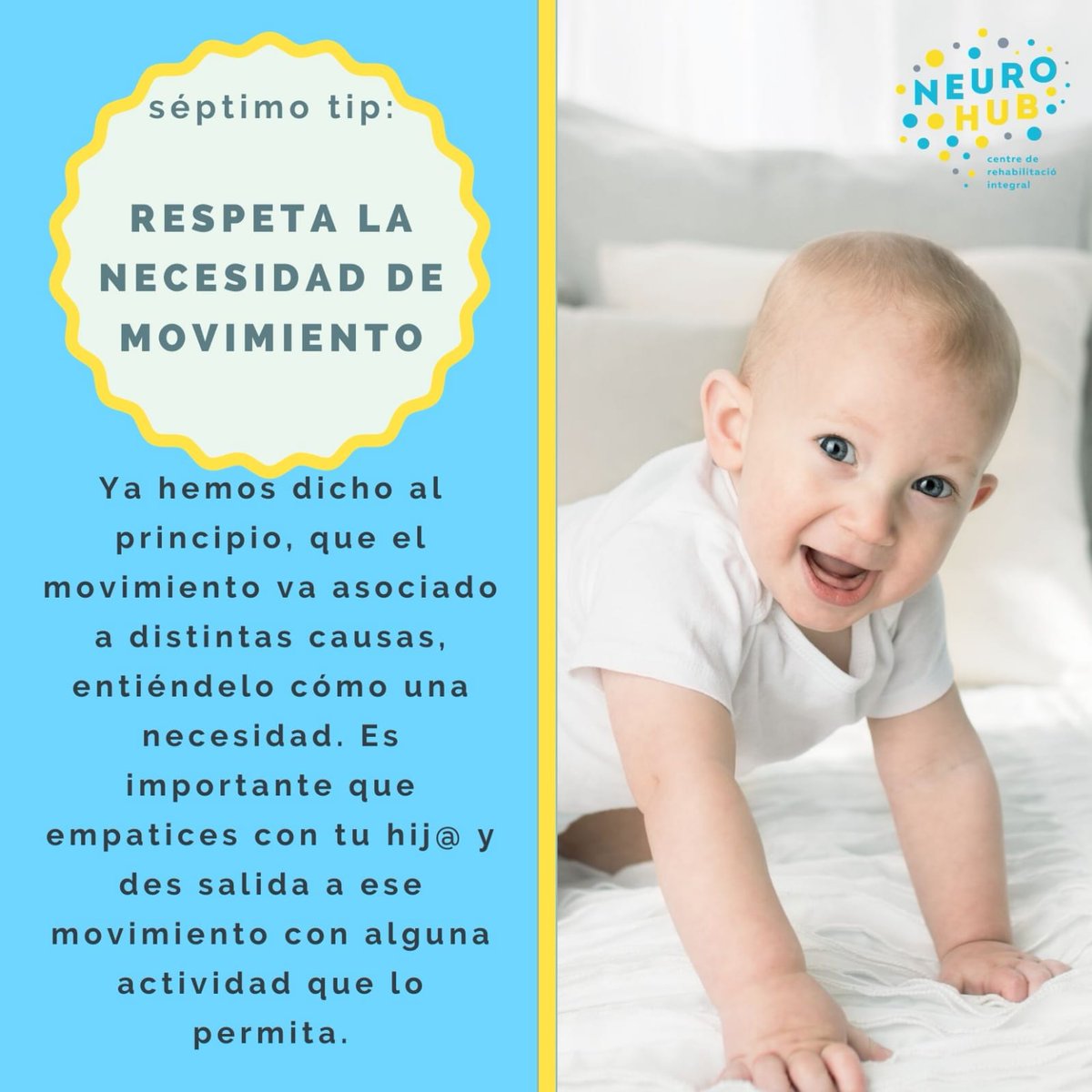 Neurohub1's tweet photo. Continuamos con los Tips algunos consejos para estar en casa con niños movidos. #terapiaocupacionalinfantil  #crianzarespetuosa #niñosmovidos #niñosencasa #infanciayfamilia #familiayniños #ensajudem #Sabadell #integraciónsensorial #yomequdoencasa #joemquedoacasa #totaniràbé https://t.co/jtiNL42P7c