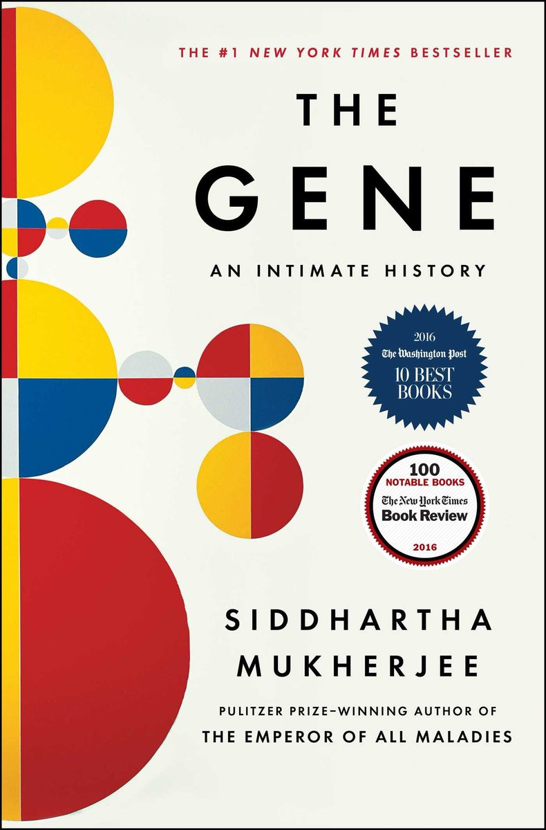 DAY 16: "The Gene: An Intimate History" by Siddhartha Mukherjee.Which two groups of people are the most genetically distinct? Is your sexuality encoded in your genes? What is the genetic link between genius and illness? A vivid scientific and personal history. #lockdownlibrary