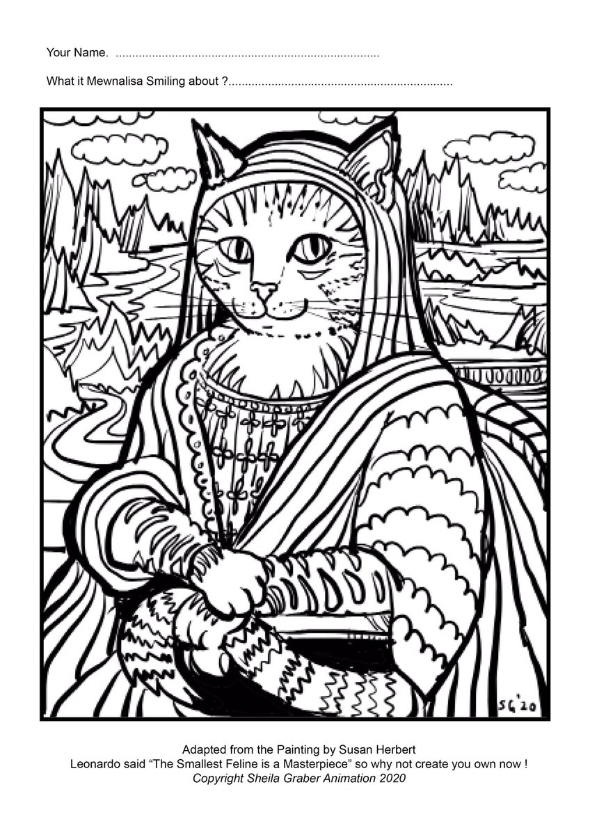 WillowsCats's tweet photo. Could you print off &amp; colour a MEOWsterpiece like this? https://t.co/jLe1qgoa7U

Activity sheet #1 by @sheilagraber https://t.co/htlGbaCX4P