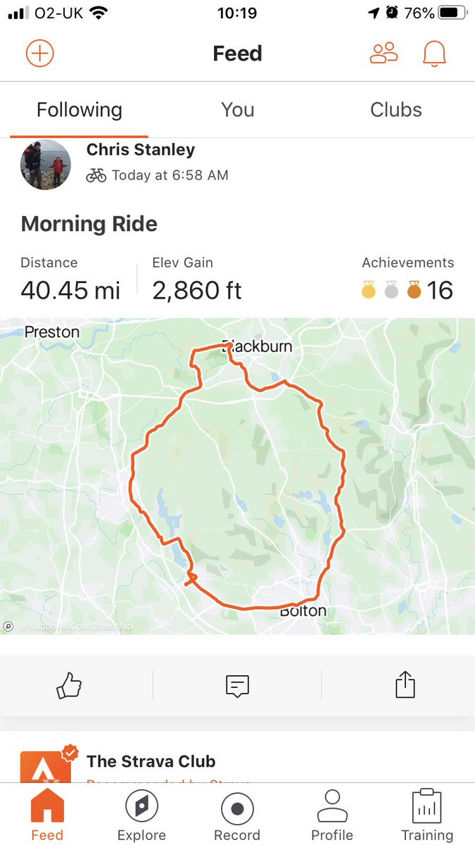 Chrisstanley117's tweet image. Sorry @GoZwift but I cheated on you this morning. Can you forgive me? 😂 #strava #rideon #soloriding