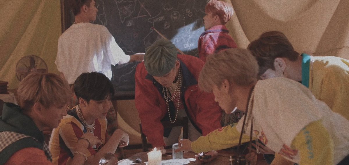 IF they were indeed looking for treasure, the insider would be most likely Mingi since he's mostly with Hongjoong (given that they had a lot of cuts/scenes in the treasure m v, and this illusion mv cut too )