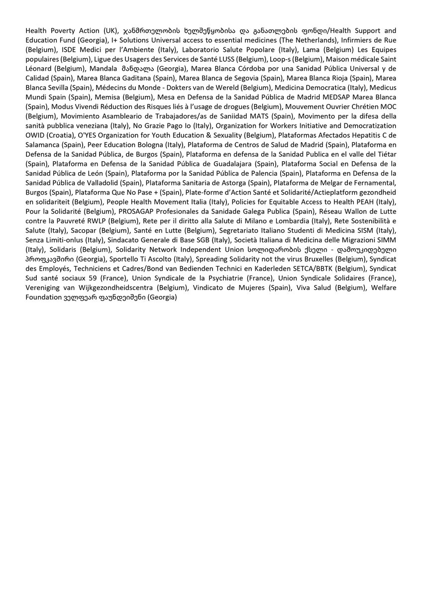 EUHealthNetwork's tweet photo. Press release for our action white sheet on 7 April with 160 supporting organizations throughout Europe https://t.co/5tEUTHijRI