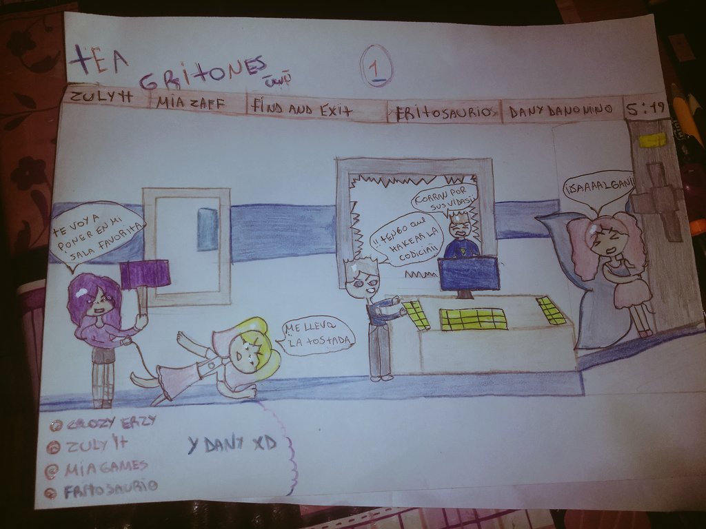 Valeriann4's tweet photo. Dibujo para @CrazyErzy  @MiaGamesYT @MiaZaff1   @ZulyYT  y @Fritosaurio  espero que les guste no soy dibujante profesional pere Weno U,,,U son mis youtubers favoritos :D nwn https://t.co/NQ26p4rTZI