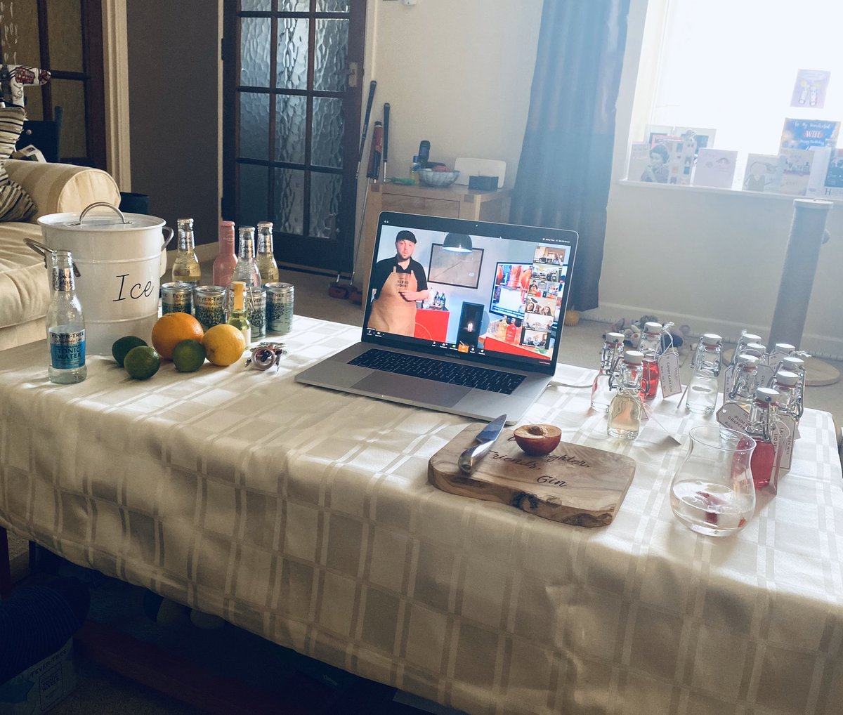 awatters's tweet photo. Thanks @edenmill for the virtual home gin tasting experience last night. It was great fun and made us forget what’s happening at this challenging time. #edenmill #lovegin #gin #virtualgintasting https://t.co/u9nk4wlFWv