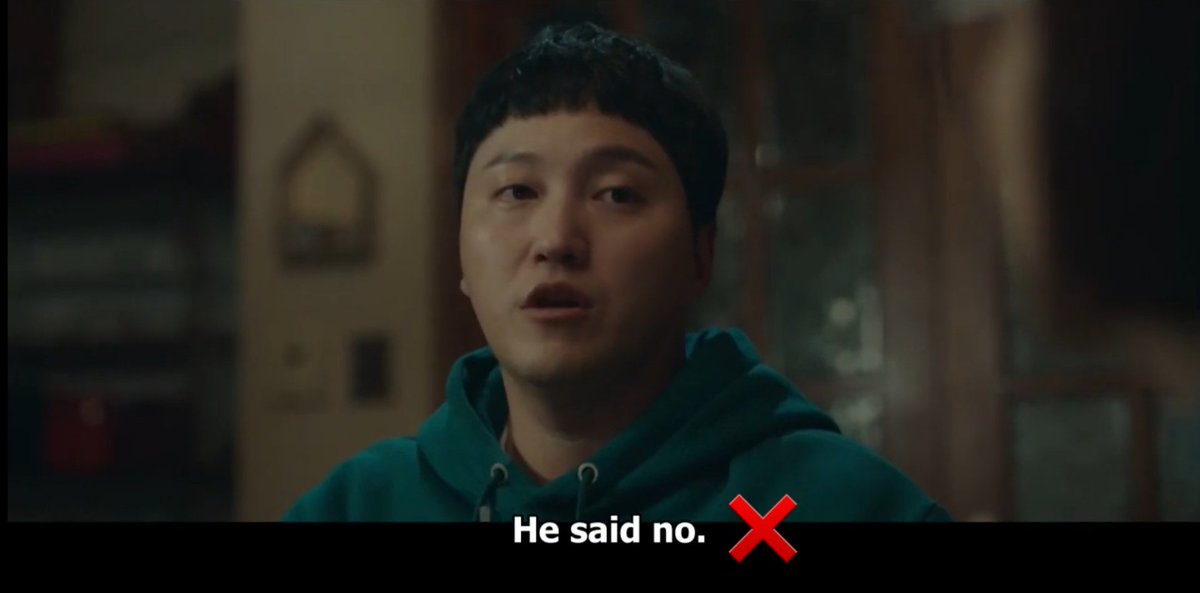 2. Episode. 1  #HospitalPlaylist When SH & SH were talking about doing it (band), Song Hwa was sulking, saying he just need Ik Jun for it (ie vocal). Netflix wrongly subbed it as "He said no" & "He won't"  Actually, SH was talking about SH who can't become the vocal.