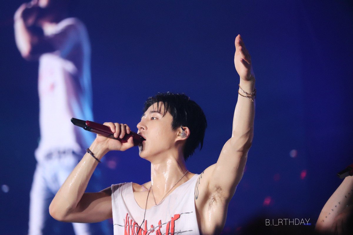 Drop your favourite hanbin pictures from fansites. Let’s save our own ass from this drought.   #BringItOnHanbin