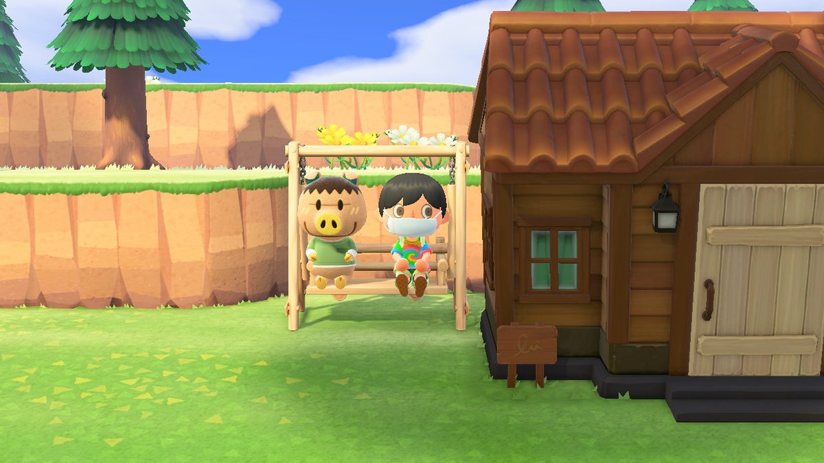 not_big_boss's tweet photo. #AnimalCrossing #ACNH #NintendoSwitch тупа чил с братишкой https://t.co/clOwJSl92r