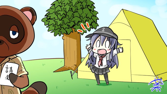 どうぶつたちが住む島があると聞いて一人出撃したレディ、現地の住人の好意により念願叶って島の住人になることに成功。

#どうぶつの森 