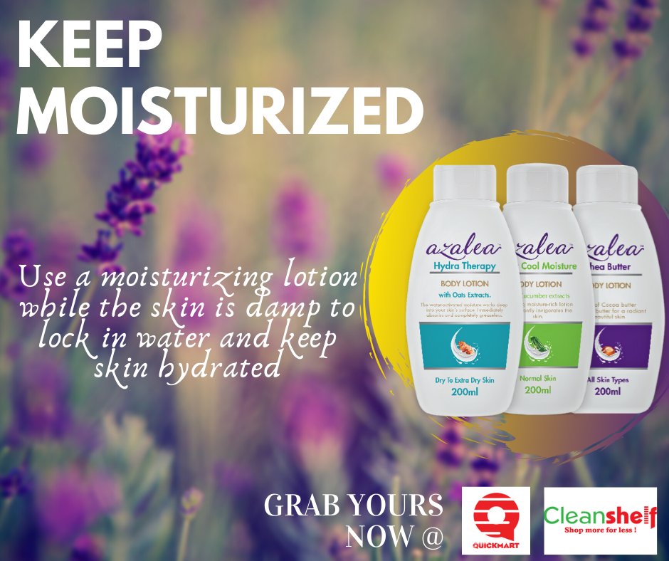 Azaleaea2's tweet photo. Frequent washing and sanitizing dries up your skin and can leads to cracked skin conditions and infections. Using a lotion to hydrate and moisturize your skin is an easy way to stay safe and healthy

#Smoothskin

Quickmart Cleanshelf Supermarkets LTD https://t.co/2NYh6oCW2V