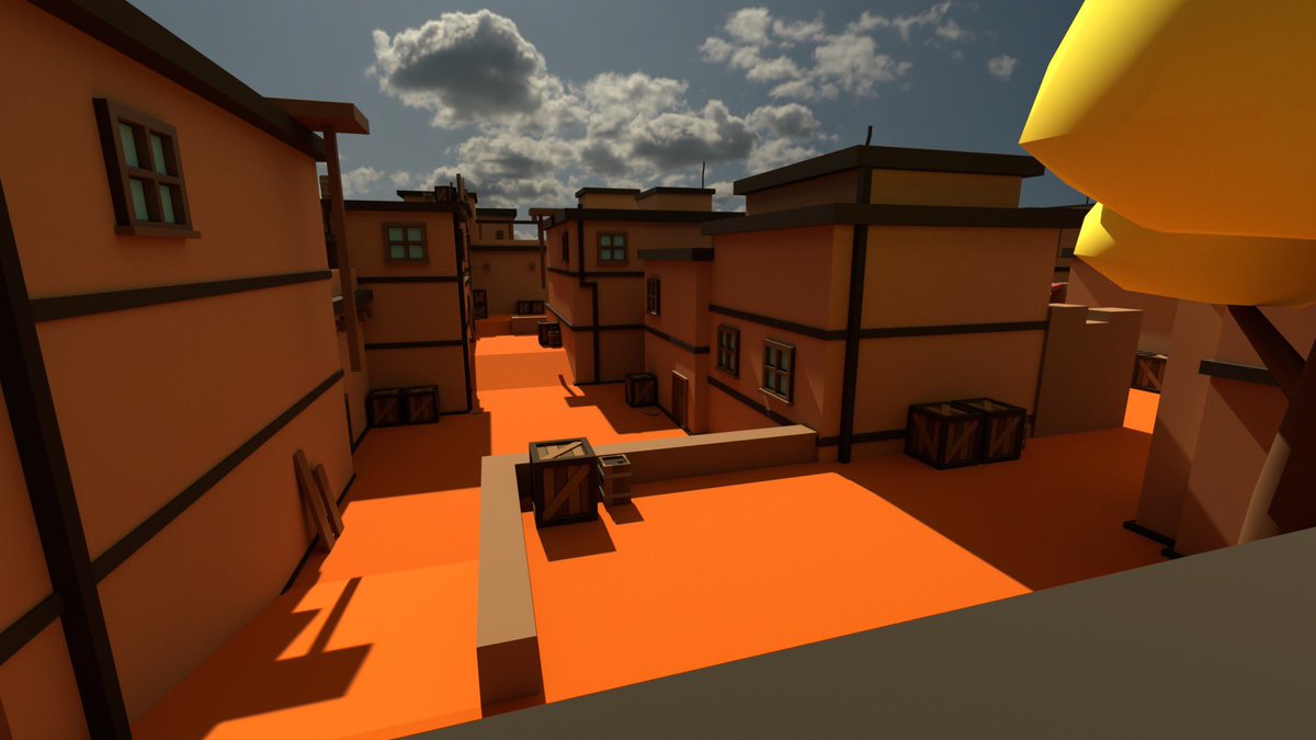 Sandstorm 3D Render.. 
Which map should I create next in 3D? 
🤔
<a href="/krunkerio/">Krunker</a> @krunkercom