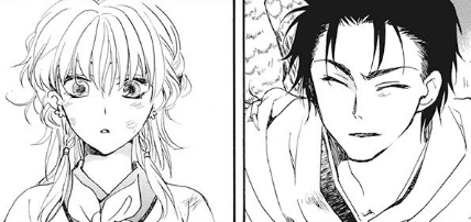 sereinitymina's tweet photo. Now that everyone knows Soowon is a descendant of first King Hiryuu. Time for some flashback! Soowon's parents! Lady Yonhi and Prince Yunho. 
ps, they kindda look like Hak and Soowon. *heheheh*

#AkatsukiNoYona #ch190 #manga https://t.co/bnqtWNHTJj