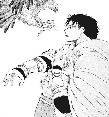 sereinitymina's tweet photo. Now that everyone knows Soowon is a descendant of first King Hiryuu. Time for some flashback! Soowon's parents! Lady Yonhi and Prince Yunho. 
ps, they kindda look like Hak and Soowon. *heheheh*

#AkatsukiNoYona #ch190 #manga https://t.co/bnqtWNHTJj