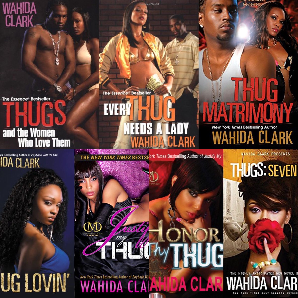 I went through this phase of reading good books about thugs and love Lool when I was 19/20 but Wahida Clark had a good series of them and she had me hooked so boy...