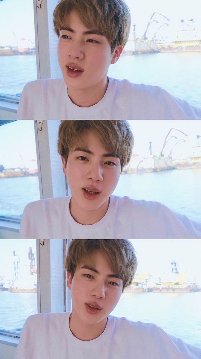 10. When you think about how seokjin manage to wake up looking like he's ready for a photoshoot while you looking like a potato ..  #석진  #방탄소년단진  #seokjin