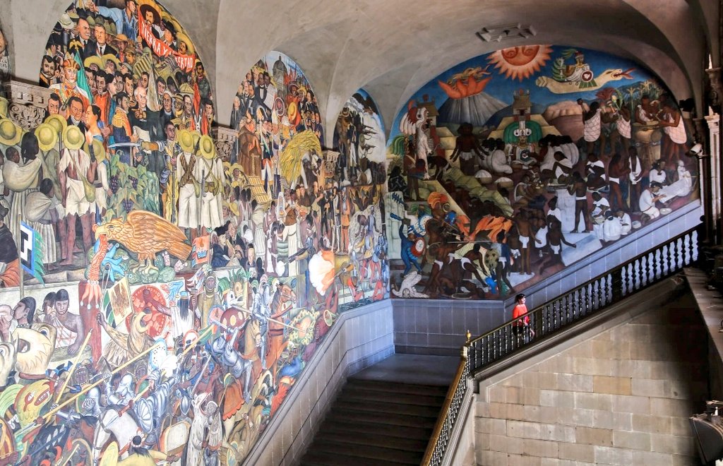 Artist, Diego Rivera is well known for his marriage to Frida Kahlo, but his artistic genius should not be overshadowed.Rivera remains one of the greatest muralists of all time.The best place in the world to see his greatest works is Mexico City. #VirtualMexicanRoadTrip