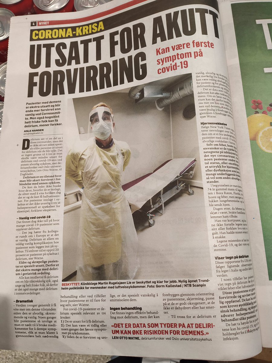 Bjørn Erik Neerland (@beneerland) on Twitter photo <a href="/dagbladet/">Dagbladet</a> fikk med seg at #delirium /akutt mental endring er et viktig symptom ved #Covid_19
@lowatne <a href="/MariaKrogseth/">Maria Krogseth</a> og jeg skrev i <a href="/Tidsskriftet/">Tidsskriftet</a>
#oslodeliriumresearchgroup
#geriatri <a href="/dagbladet/">Dagbladet</a> fikk med seg at #delirium /akutt mental endring er et viktig symptom ved #Covid_19
@lowatne <a href="/MariaKrogseth/">Maria Krogseth</a> og jeg skrev i <a href="/Tidsskriftet/">Tidsskriftet</a>
#oslodeliriumresearchgroup
#geriatri