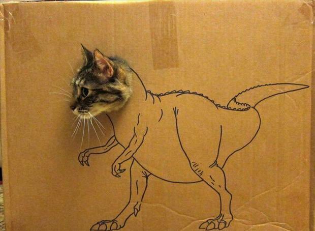 ThePhilosopurr's tweet photo. #CatBoxSunday #Cats #QuarantineCats #QuarantineLife

Looking for something to do? Cut a hole or four on the side of a box and draw a different character on each side.
#ResultsMayVary https://t.co/20LW0iYlpF
