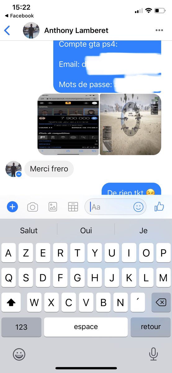 DeniziModding's tweet photo. Compte gta 5 Ps4 vendu à Anthony Lamberet.🙂
Merci de ta confiance repasse quand tu veux.🙂
twitch follow: https://t.co/1JkYfB5VbH
Ma page: https://t.co/bpCoc7kavn
Instagram: https://t.co/Vj0svqf482
#DeniziModding. #Gta #ps4 #lobby #compte #comptelobby #account #modz #mods https://t.co/WQ8Xk7pGkJ