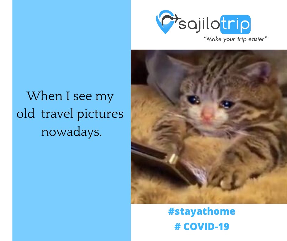 SajiloTrip's tweet photo. It’s okay to feel sad, stressed during an extraordinary situation caused by COVID-19. Talk to your travel partners, share past memories but keeping the social distances.🙂

#sajilowish #sajiloinfo #sajilotrip #makeyourtripeasier #OnlineTravelAgency #OnlineTravelDirectories #OTA https://t.co/zzFLAUA6wW
