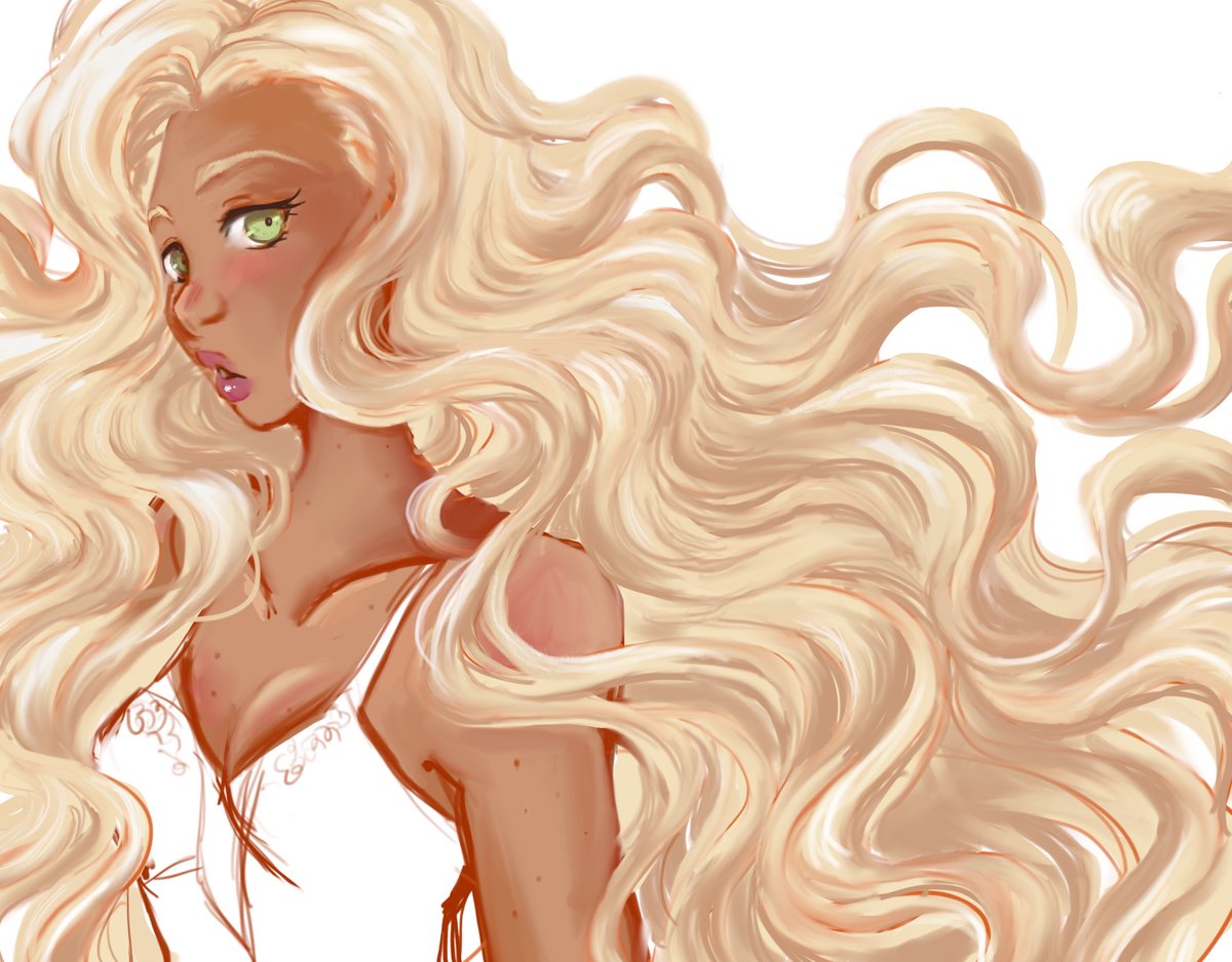 yuli_artshare's tweet photo. WIP of my babe. Hair is everwhere!! https://t.co/R74oWAMqkh