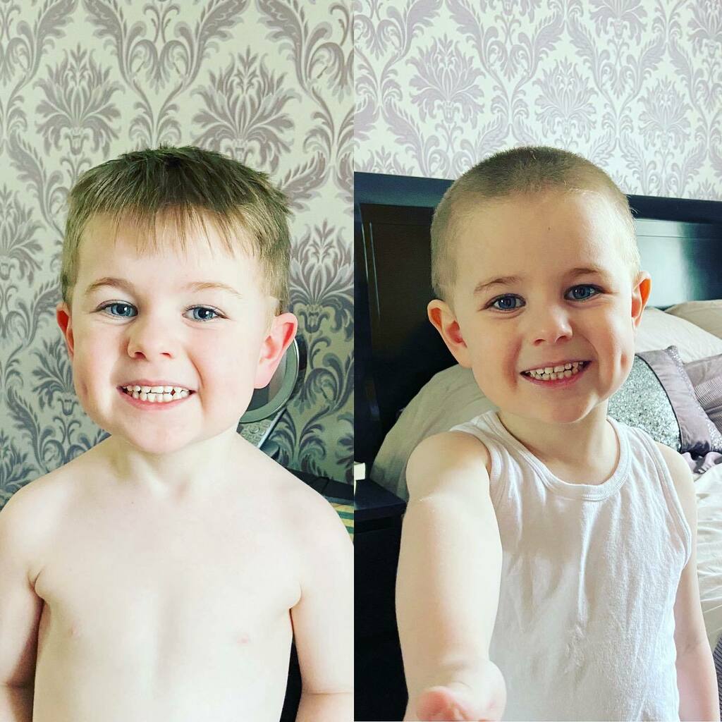 gmcn84's tweet photo. Before and after #buzzcut https://t.co/9H1LGoepos