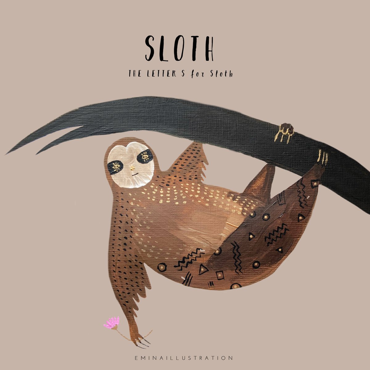 Emi Webber ウェバーエミ No 60 100 Sloth ナマケモノ 以前 動物a Zシリーズをしていたときに ゆーこさん 9 Petite からリクエスト頂いていたナマケモノ 遅くなっちゃってごめんなさい 100日間100枚イラストチャレンジ