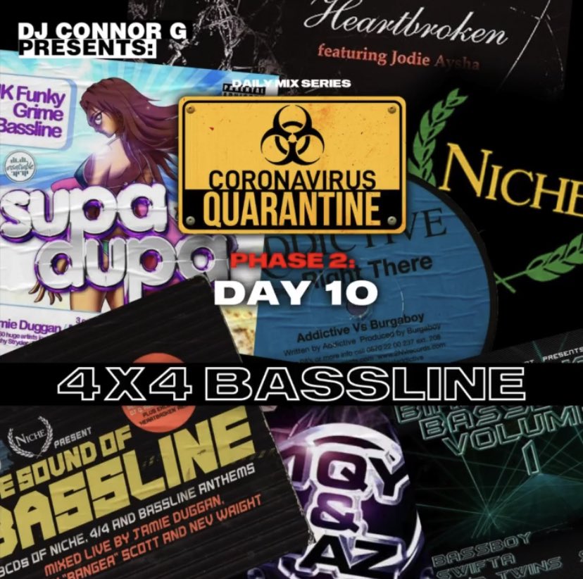 NEW MIX: Quarantine Day 10 [4x4 Bassline] - <a href="/DJCONNORG/">DJ CONNOR G</a>🚨

mixcloud.com/djconnorg/djco…