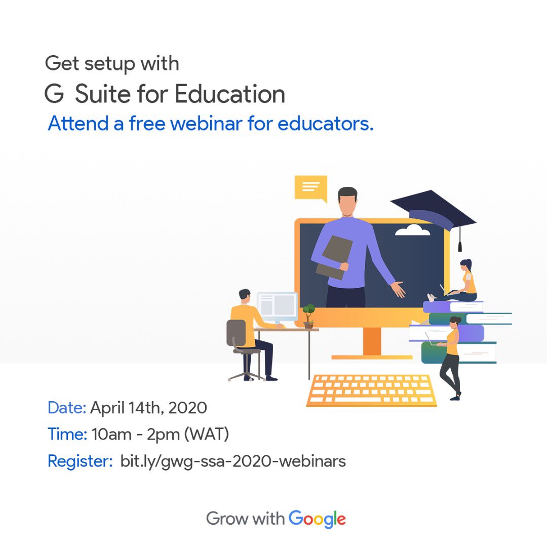 G Suite for Education allows educators to engage their students through collaborative work, creativity and critical thinking. Learn how to set up your school using G Suite for Education, register at  http://bit.ly/gwg-ssa-2020-webinars #GoogleDigitalSkills  #GrowWithGoogle  #StayHomeStaySafe