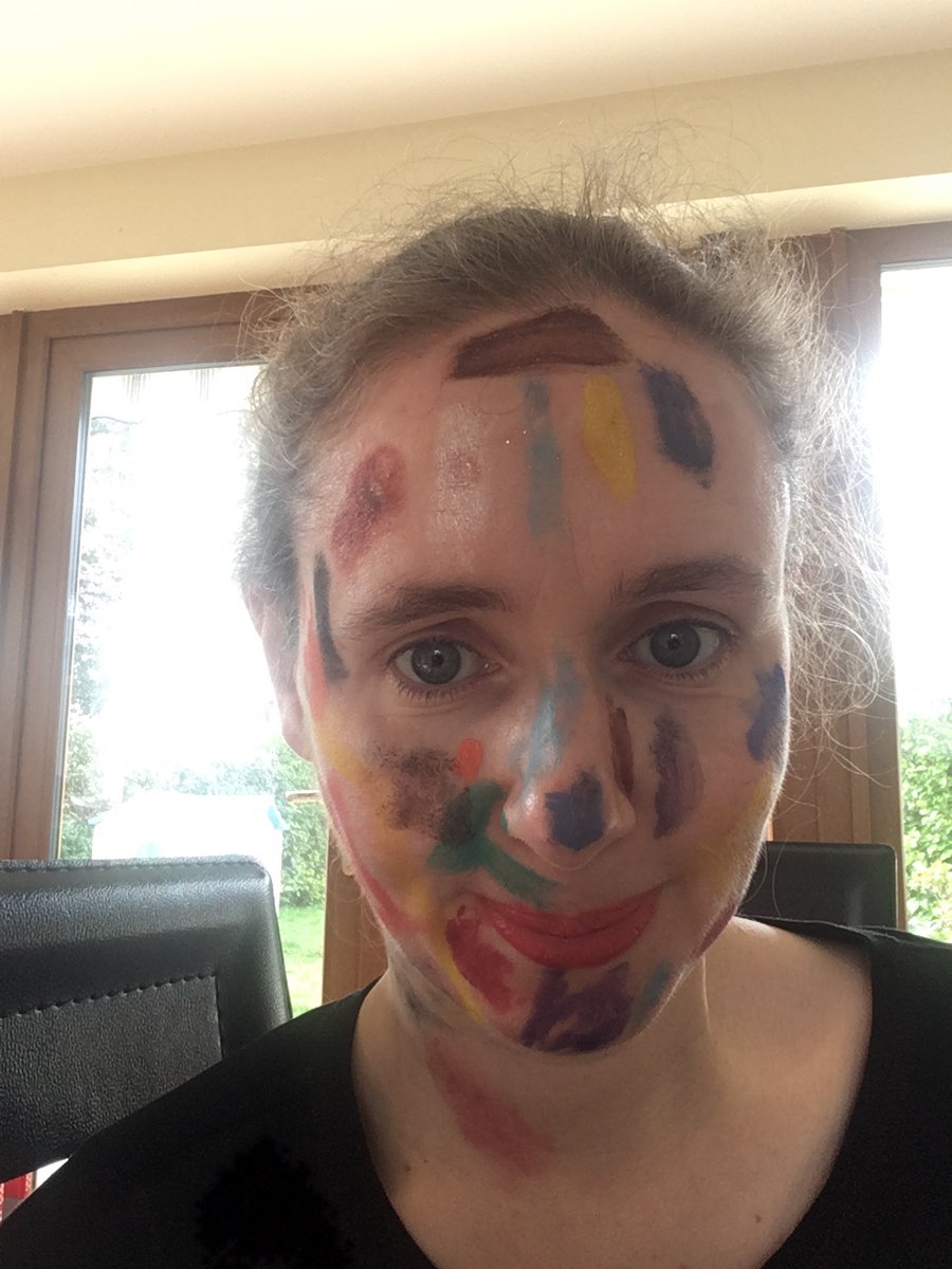 Day 24 Got my face painted!!!  #Covid19ireland  #KeepingKidsEntertained