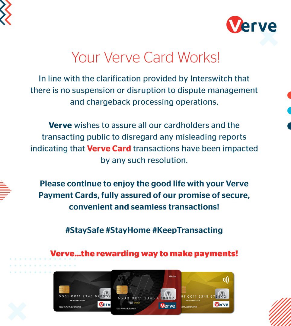 VerveCard's tweet photo. Please continue to enjoy the good life at home without worries. Verve has got you! 👌🏾 #WeChooseVerve #StayHome #KeepTransacting https://t.co/YJ7AC9O1TG