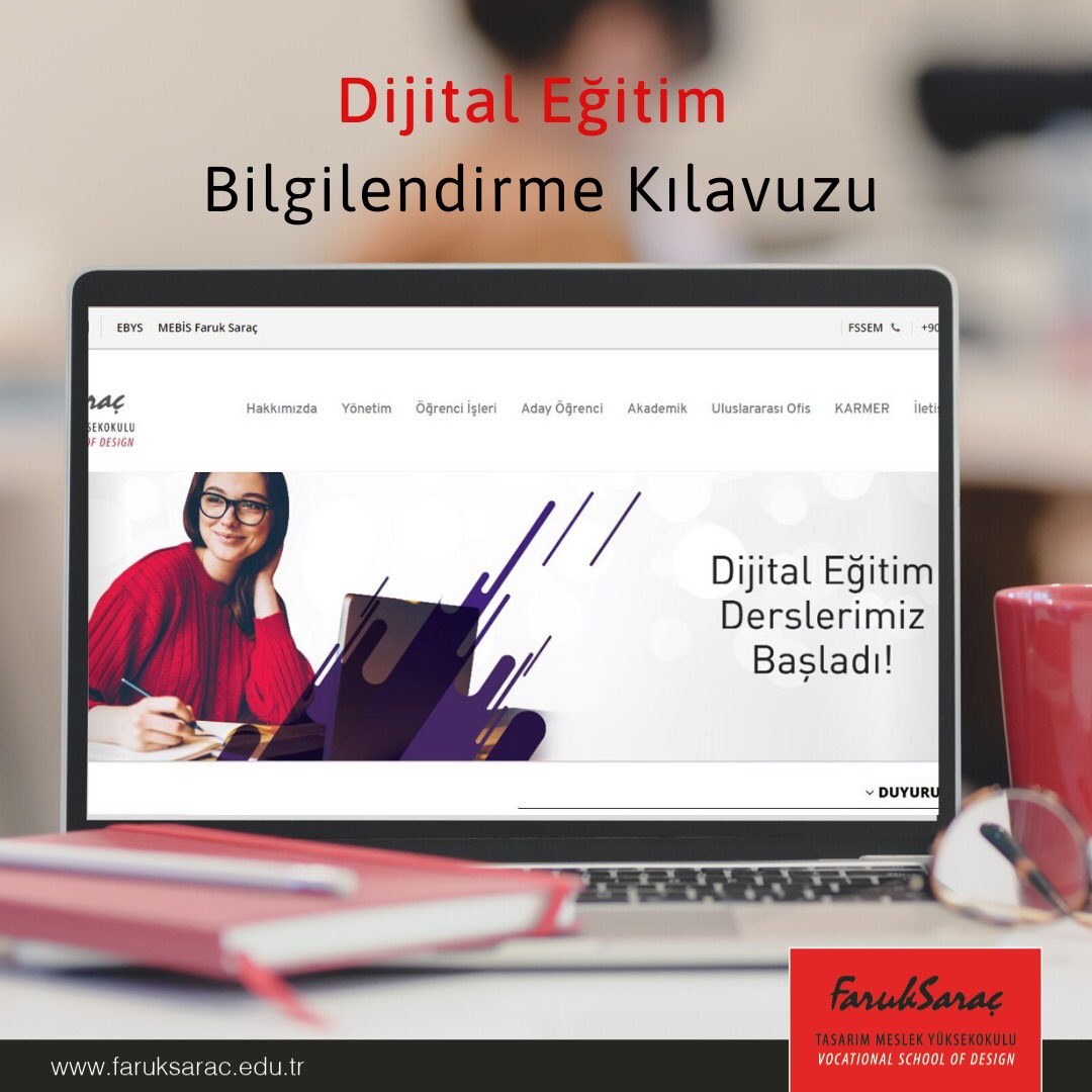Dijital Eğitimlerimiz 6 Nisan Pazartesi başlıyor! Detaylı bilgi için faruksarac.edu.tr adresini ziyaret edebilirsin.💻 #DijitalEğitim #EvdeKal #HayatEveSığar #HerYerdeSeninle