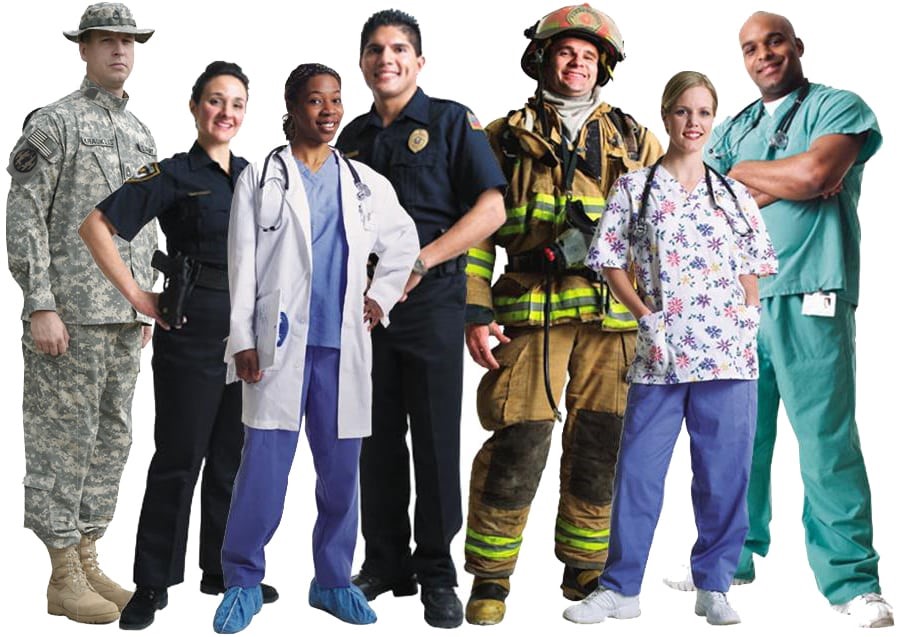 I pause to salute First Responders and Medical Professionals who daily interpose themselves between the rest of us and danger, disaster, &amp; disease.