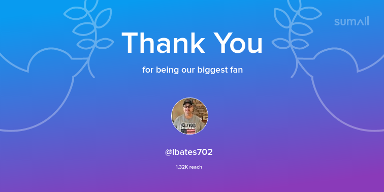 Our biggest fans this week: lbates702. Thank you! via sumall.com/thankyou?utm_s…