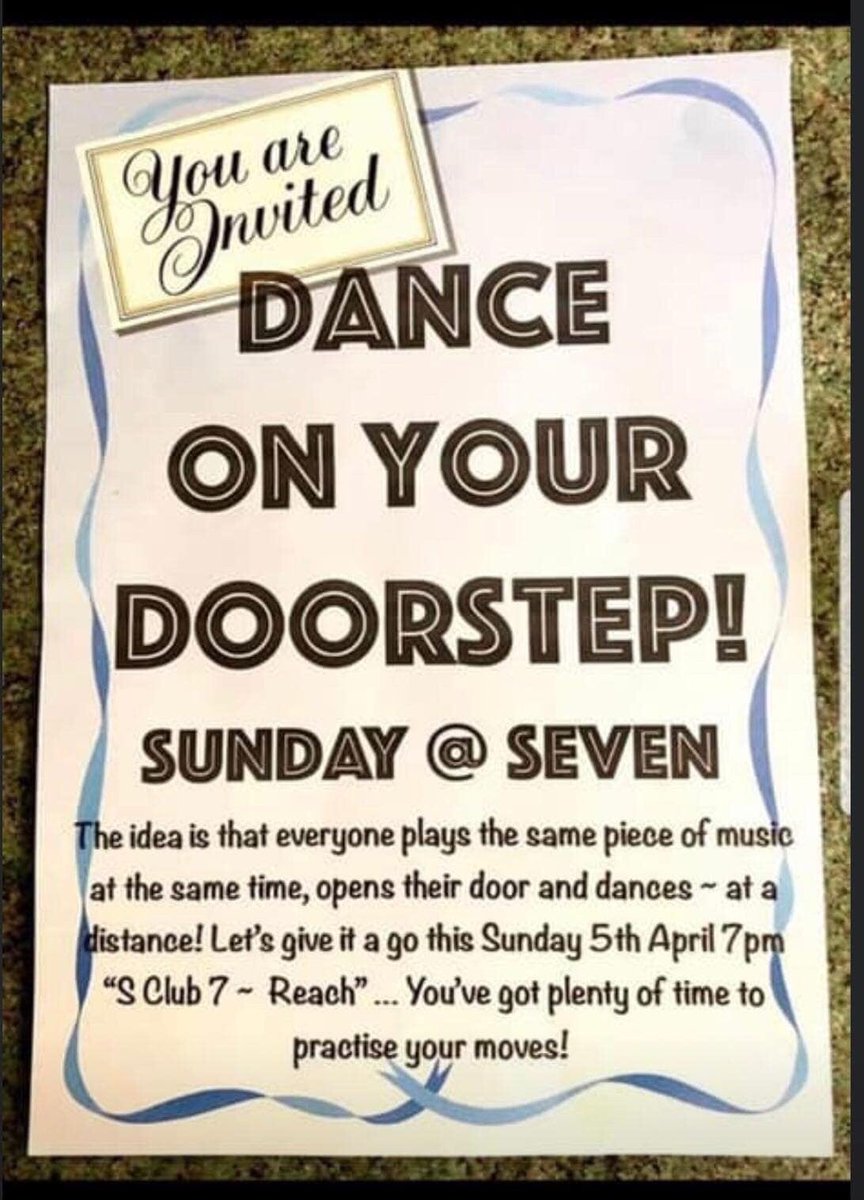 Who’s ready to dance to REACH tonight on your doorsteps? 7pm!  turn that volume up and give it your best moves 🕺🏼