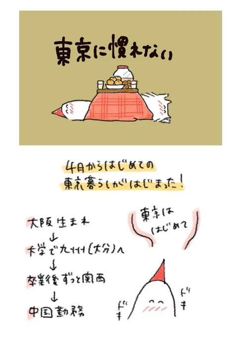 まだ東京に慣れない 