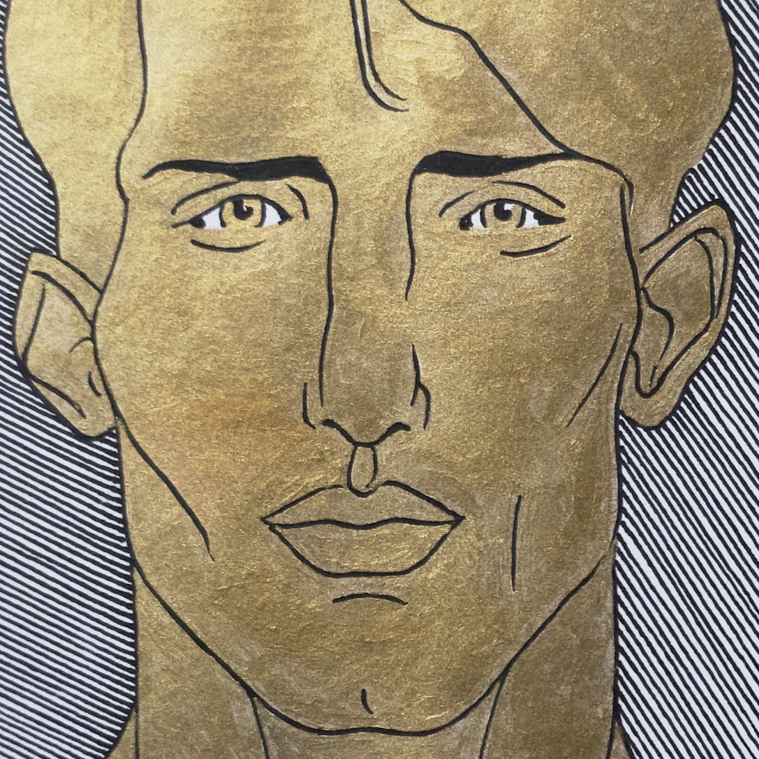 So as a one off half-century offer thats 2 drawings for €50/£45 in EU & UK 3 drawings for €149/US$161 outside of EU/UK (courier delivery included)The Golden Man (2018)