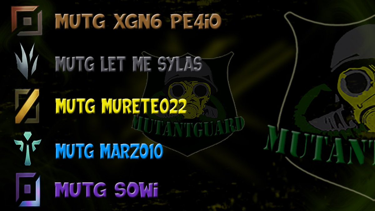 MutantGuard's tweet photo. Anunciamos nuestra participación en @LegaOnline con el siguiente rooster!! #GoMutant https://t.co/EIPRXDjlkO