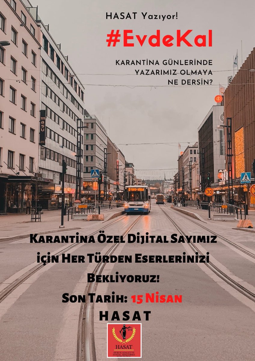 ahbvuhasat's tweet photo. HASAT Hukuk, Edebiyat ve Sanat Dergimiz kaldığı yerden #EvdeKal özel dijital sayısıyla sizlerle. Yazarlarımızın arasında yerini almak isteyen arkadaşlarımızı hukukhasat@gmail.com adresimize eserleriyle birlikte bekliyoruz. Son Tarih 15 Nisan 🌾 https://t.co/Za5jbi0ZkR