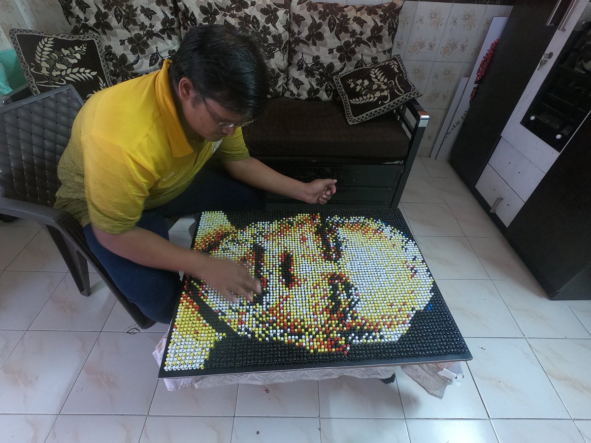 Abaaart's tweet photo. PUSHPIN MOSIAC OF PRIME MINISTER SHRI @narendramodi
Fir this fabulous work of yours, I want to present you an artwork of mine for you.
Detail : Total pushpin 4800
Artist: @Abaaart
@PMOIndia @aajtak @bjp4mumbai @the_hindu @mid_day @htTweets @abpmajhatv @ZeeNews @indiatvnews https://t.co/ItBYYw7RjS