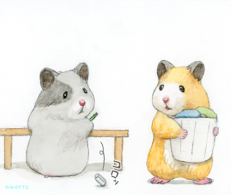 「消しゴム 」|GOTTE🐹HamsterPainterのイラスト