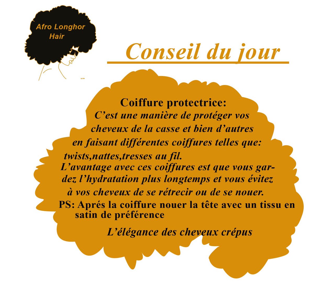 HairLonghor's tweet photo. Hello followers 😍désormais chaque dimanche vous aurez des conseils concernant l’entretien de vos cheveux🍀☘️🌻✨ 📞: 78 146 38 11
📍:Dakar Rufisque
Livraison 🚚 partout dans le monde 🌎
#nappyhairsecret #frohair #afrohair #cheveuxnaturels #oilgrowth #madeinsenegal https://t.co/BKJJZQ5jxk