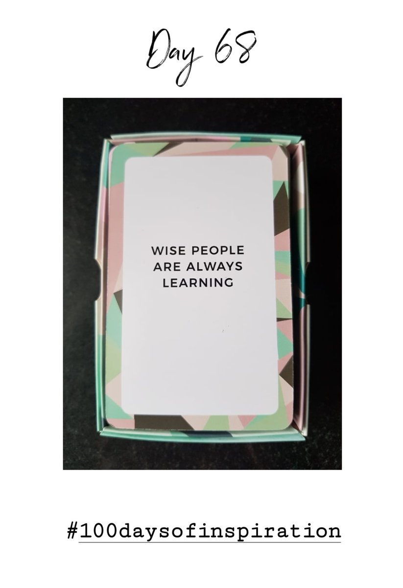 JLBleakley's tweet photo. Day 68: Wise people are always learning. #100daysofinspiration https://t.co/nX8OP7I36m