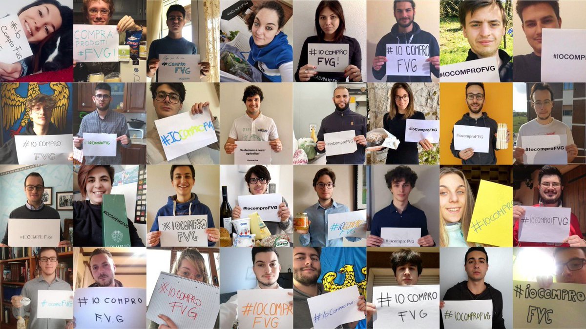 elenalizzi's tweet photo. Grande adesione alla campagna social #IoComproFVG! Grazie ai #GiovaniLegaFVG 👏🏻👏🏻👏🏻👏🏻👏🏻
@andtomasella 
👉🏻https://t.co/Ys8qU86RuL https://t.co/EwSyiWf1jW