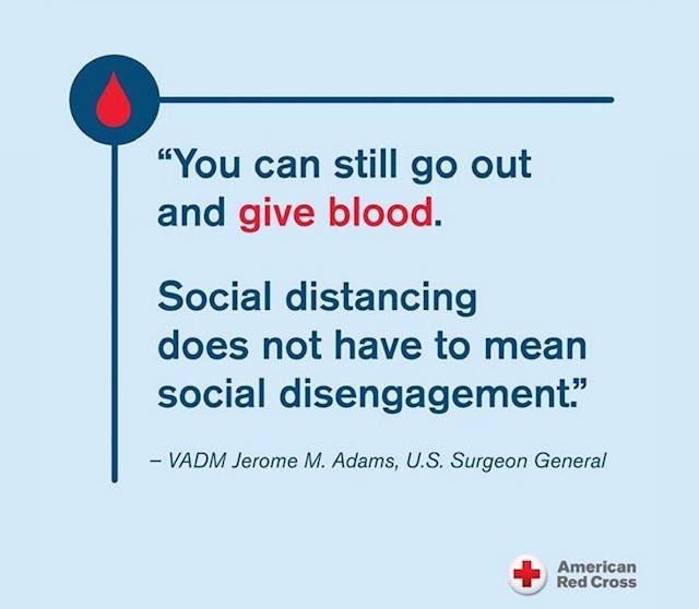 Redcross_Mario's tweet photo. @JeromeAdamsMD @ariellelb @ariellelb, While we stay home and there are so many things we should not do right now, there is one that it’s a clear “DO” - Donate Blood. Thank you for being our @CTRedCross hero! #Findaway2Help https://t.co/BXm0x04Mhq