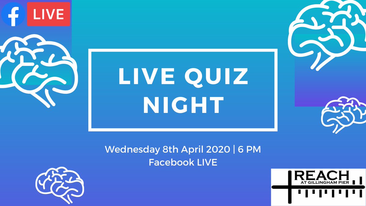 ReachPier's tweet photo. Great news - we are having another quiz on Wednesday! More details to follow 🧠 ✏️ #quiz #lockdownfun #reachpier #familyevent https://t.co/Z9mGL9z01u