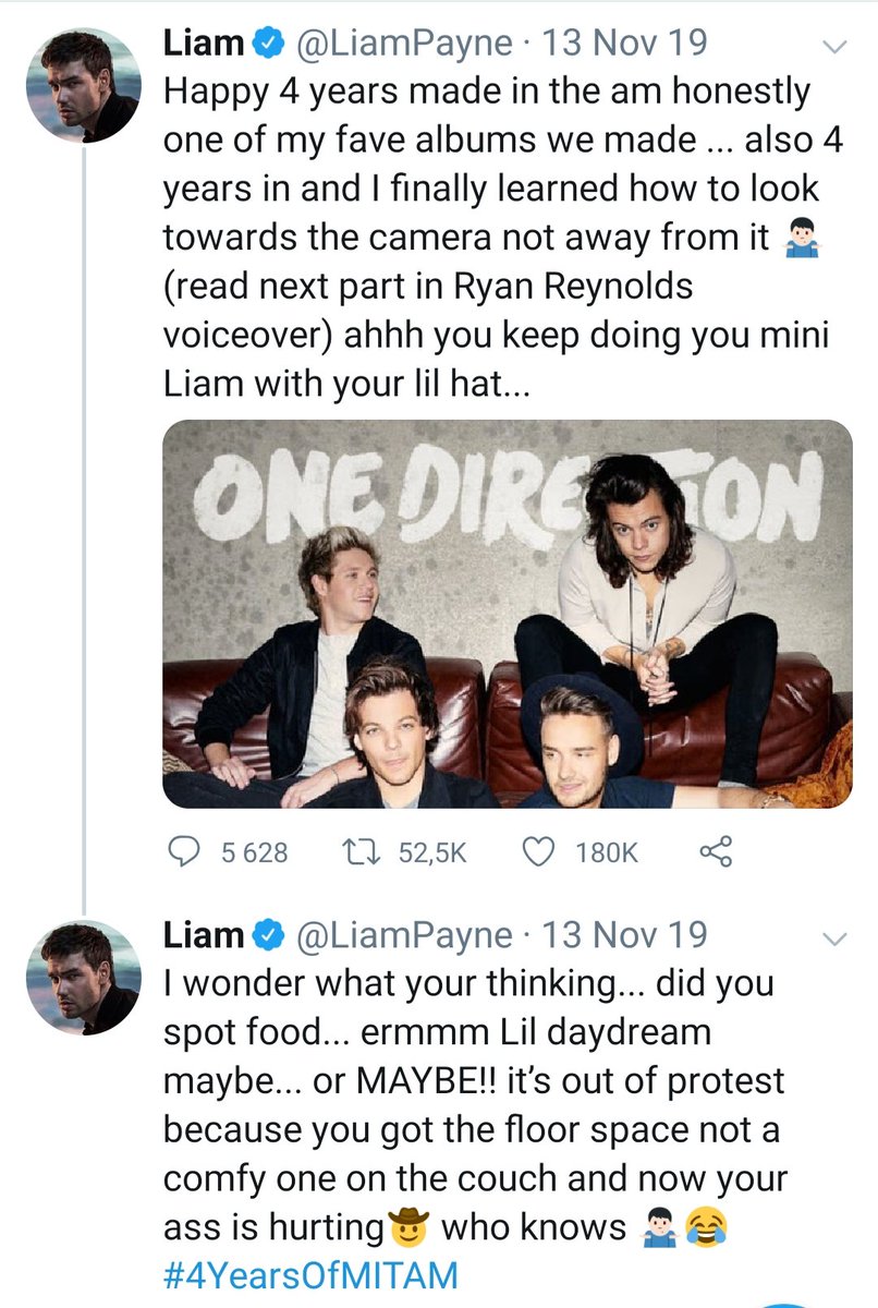 liam loves his band and is grateful for the time he's had with his four brothers. and he isn't afraid to show his love towards them, because in the end he still loves them all.