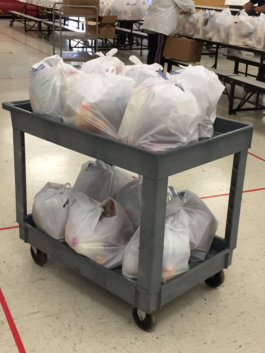 Tomorrow: Revised Meal Service Plan at our 4 school sites (Harrington, Cesar Chavez, Driffill, and Fremont) on Mondays ONLY from 9 am-noon. Supplies are limited. Meals will be distributed on a first-come, first-served basis. NOTE: NO MEAL SERVICE ON MONDAY, APRIL 13.