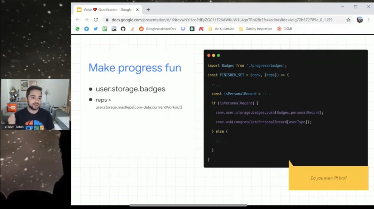faridaelchuzade's tweet photo. Make Progress #FUNππ€© @YTolun sunumuyla devam ediyoruz!
#actionsingoogle #gamification #gamedesign #googledevelopers #googleexperts #gamedevelopment
@GDGCloudIst @googledevs https://t.co/7jXNDCHtn2