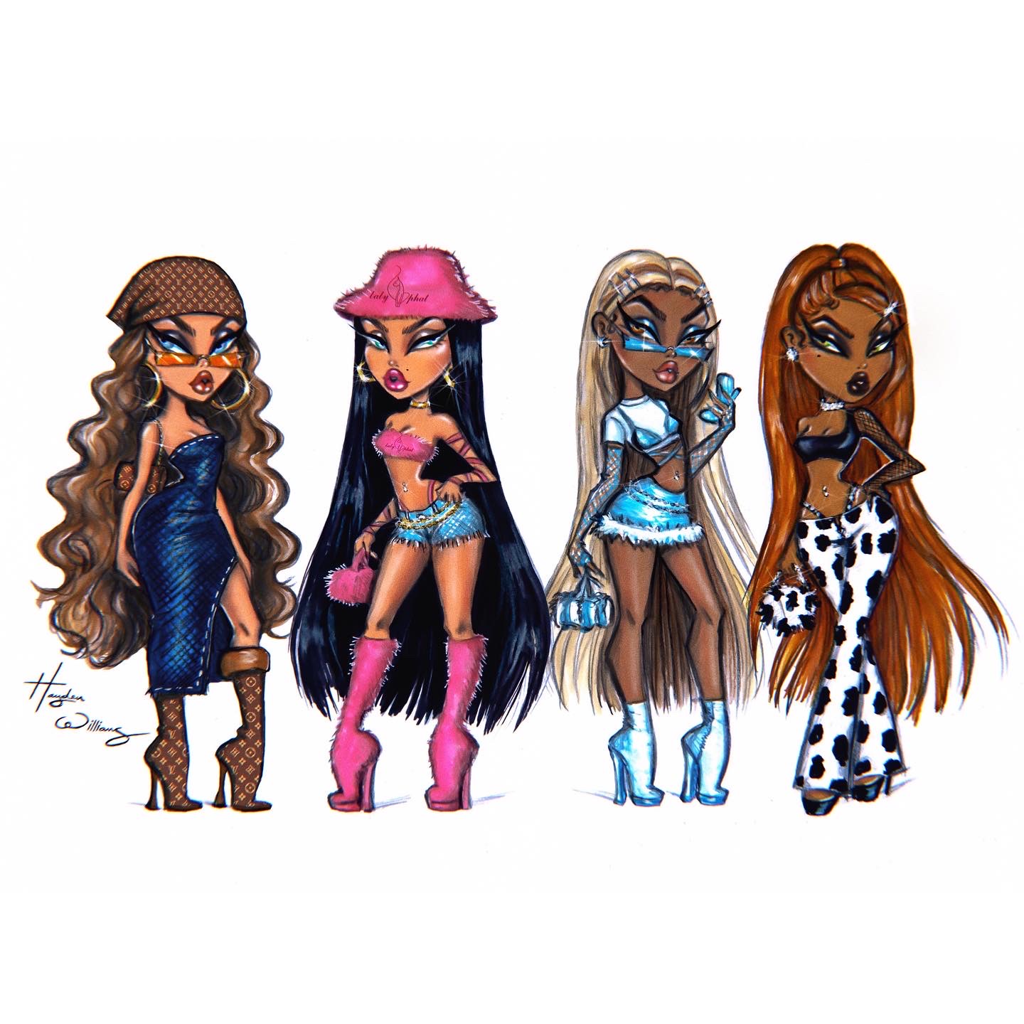 Hayden Williams on X: Coming up with fun fashion doll ideas. Inspired by  the iconic #Bratz of course (the blueprint for modern day fashion dolls  & a brand I've designed for) + #